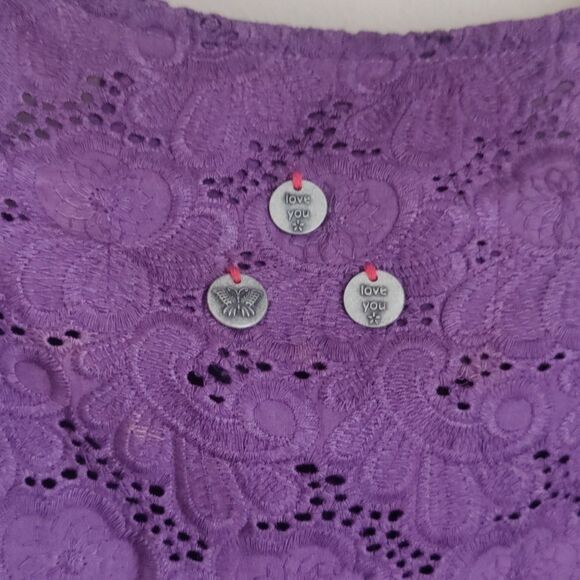 NWT $168 Odd Molly Purple and White Tank Top - Picture 5 of 6